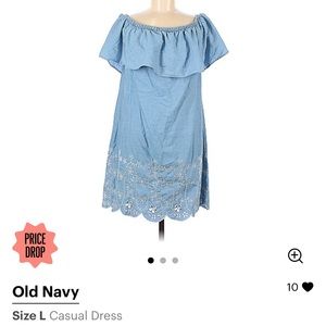 Old Navy Cotton Floral Lace Lined Dress